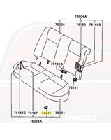 CD9A Evo 1 Rear Seat Diagram