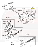 MB928711 Mitsubishi OEM Brake Booster Gasket (Evo 7/8/9 Diagram)