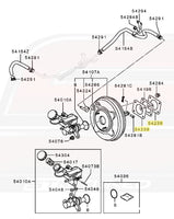 MB928711 Mitsubishi OEM Brake Booster Gasket (Evo X Diagram)