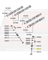3000GT 6G72 Camshaft & Valve Diagram