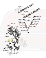 Mitsubishi OEM Timing Belt Tensioner Pulley Bolt for 1G DSM (MD129354)