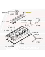 Mitsubishi OEM Spark Plug Cover Bolts for DSM / Evo 1-3 (MD130704)
