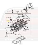 Evo 8 Cylinder Head Diagram Pictured for Reference
