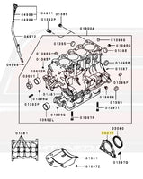 2G DSM 7-Bolt 4G63 Engine Diagram