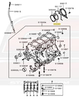 1G DSM 6-Bolt 4G63 Engine Diagram