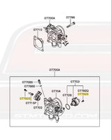 Mitsubishi OEM Throttle Body Sensor Screw Diagram for Evo 7/8/9 (MD628076)  Image © STM Tuned Inc