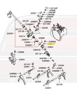 Gearshift Equipment Washer Diagram for 5-Speed Evo 7/8/9 © STM Tuned Inc.