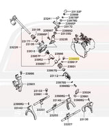 Gearshift Equipment Bolt Diagram for 5-Speed Evo 7/8/9 © STM Tuned Inc.