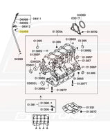 Mitsubishi OEM Engine Oil Dipstick Tube Bolt for Evo 4-9 (MF140021)