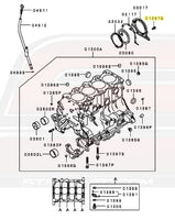 6-Bolt DSM Rear Main Seal Housing Diagram (01397Q)