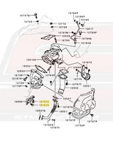 Mitsubishi OEM Turbo Support Bracket Bolt Disgram for Evo 7/8/9 (MF244879)  Image © STM Tuned Inc