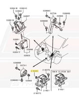 MF434106 Evo X Engine Mount Diagram