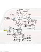 Rear Diff Support Diagram for Evo 8/9 © STM Tuned Inc.