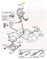 Mitsubishi OEM Air Bag Sensor Spring Screw for Evo 8/9/X (MF456086)