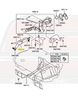 Mitsubishi OEM Fuel Tank Diagram for UDSM Evo 8/9