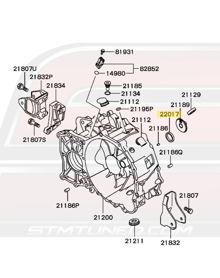 MN132381 OEM Evo 8/9 MR 6-Speed Input Shaft Oil Seal