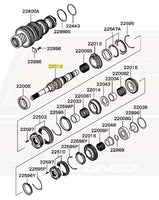 6-Speed Transmission Diagram for Evo 8/9