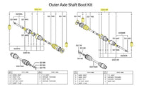 MN156750 Evo 7/8/9 Front Outer Axle Boot Diagram