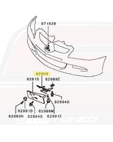 Mitsubishi OEM Front License Plate Bracket for Evo 8 (MN165998)