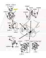 Mitsubishi OEM Engine Mount for Evo X SST MR (MN184340)