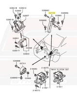 Mitsubishi OEM Rear Engine Mount for Evo X SST (MN184348)