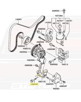 Mitsubishi OEM Power Steering Bracket Bolt for Evo 7/8/9 (MR132486)