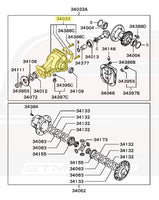 Mitsubishi OEM Rear Diff Carrier for Evo 8/9 (MR145009)