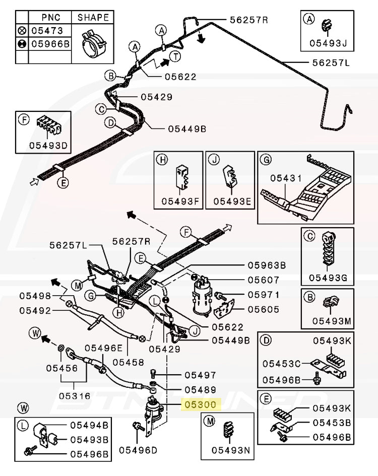 Mitsubishi OEM Fuel Filter for Evo 4/5/6 (MR204132)