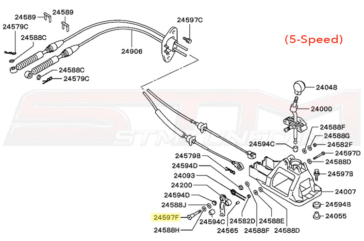 MR246299 Mitsubishi OEM Gearshift link Bolt for 5-Speed Evo 7/8/9