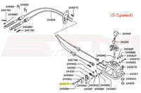 Mitsubishi OEM Gearshift link Bolt for 5-Speed Evo 7/8/9 Image © STM Tuned Inc.  Part Number MR246299