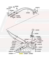 Mitsubishi OEM Shifter Diagram for Evo 8 5-Speed