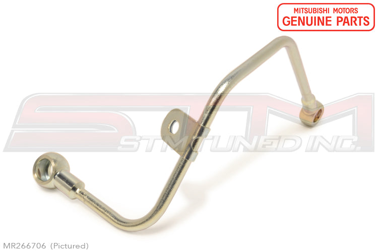 Mitsubishi OEM Turbo Oil Feed Line for Evo 4-8 (MR266706)
