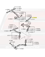 Mitsubishi OEM Rear Upper Control Arm Bolt for Evo 4-9 (MR297337) *Discontinued*