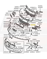 Evo 8 Front Bumper Diagram