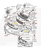 Evo 9 Front Bumper Diagram