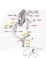 Mitsubishi OEM Engine Oil Cooler Line Seal MR464563 (Evo 7/8/9 Diagram)