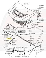 Mitsubishi OEM Adjustable Hood Damper for Evo 8/9 (MR473003)