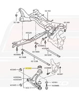 Mitsubishi OEM Front Control Arm Bushing for Evo 7/8/9 (MR519675)