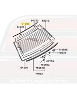 MR520294 Evo 7/8/9 Rear Window to Roof Molding Diagram Image © STM Tuned Inc