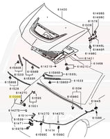 Mitsubishi OEM Hood Prop Locking Clip for Evo 7/8/9 (MR523317)