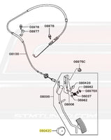 Mitsubishi OEM Gas Pedal Diagram for Evo 7/8/9 (MR527100)