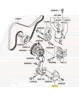 Mitsubishi OEM Power Steering Pump Heat Shield for Evo 7/8/9 (MR554869)