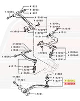 Mitsubishi OEM Rear Trailing Arm for Evo 7/8/9