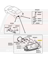 Mitsubishi OEM Tail light Diagram