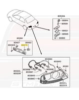 Mitsubishi OEM Rear Bumper Side Marker Bulb for Evo 8/9 (AB000168)
