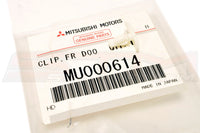 Mitsubishi OEM Door Weatherstrip Clip for Evo 7/8/9 (MU000614)  Image © STM Tuned Inc