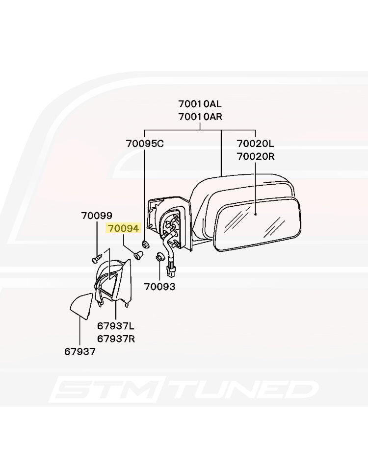Mitsubishi OEM Speaker/Mirror Grommet (MU480032)