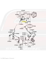 Mitsubishi OEM A/C Line Diagram for 1G DSM