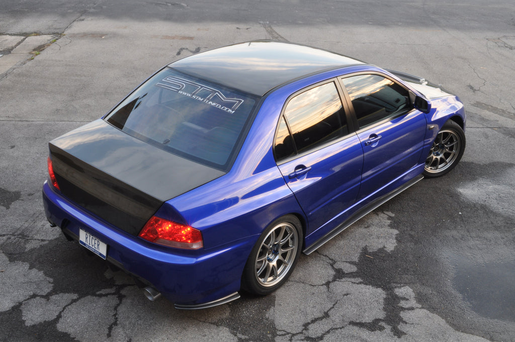 Rexpeed Carbon Fiber Side Skirt Extensions for Evo 7/8/9 (R67)