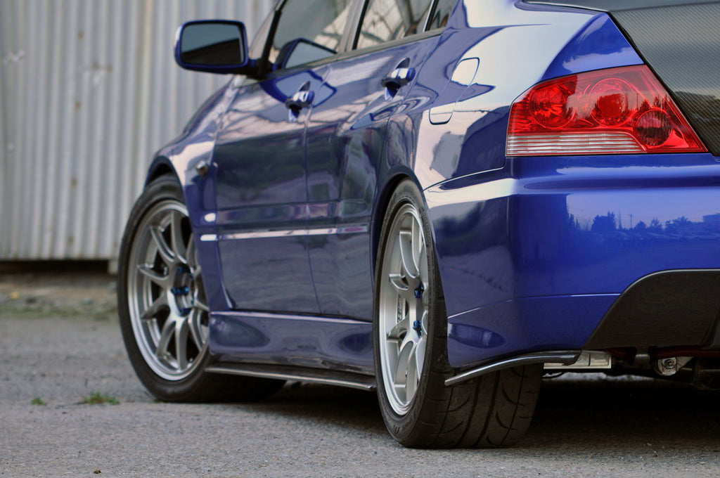 Rexpeed Carbon Fiber Side Skirt Extensions for Evo 7/8/9 (R67)